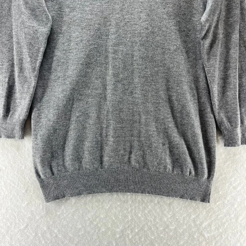 Marks & Spencer Sweater Womens Sz UK12 S Viscose Blend 3/4 Sleeve Pullover Gray - Picture 6 of 12
